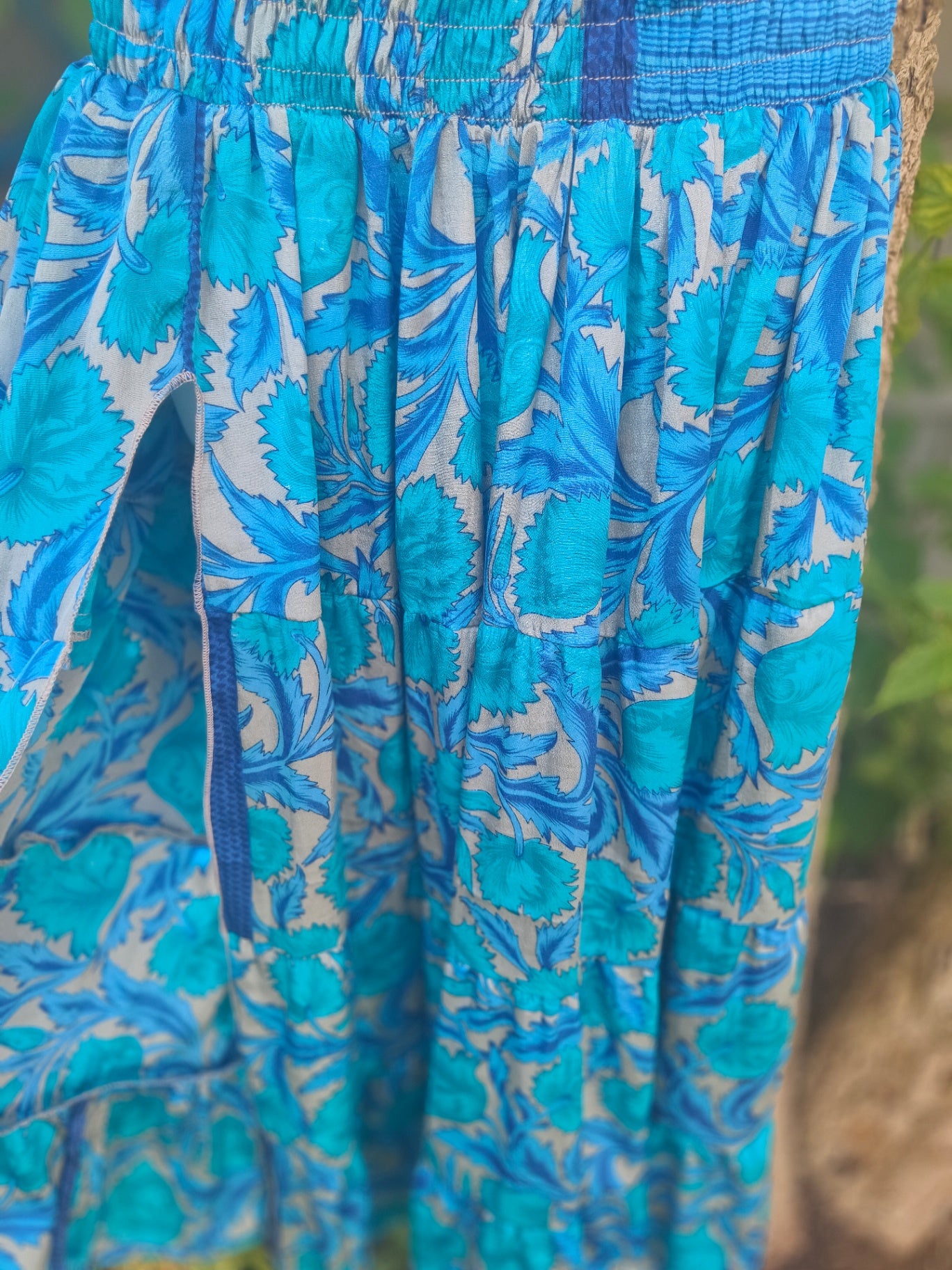 Zara split maxi skirt - blues 
