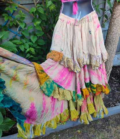 Wanderlust maxi skirt - cream pink
