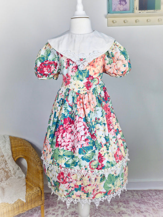 5-6 years, vintage Bonnie Jean dress