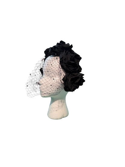 Black Rose Netted Headband