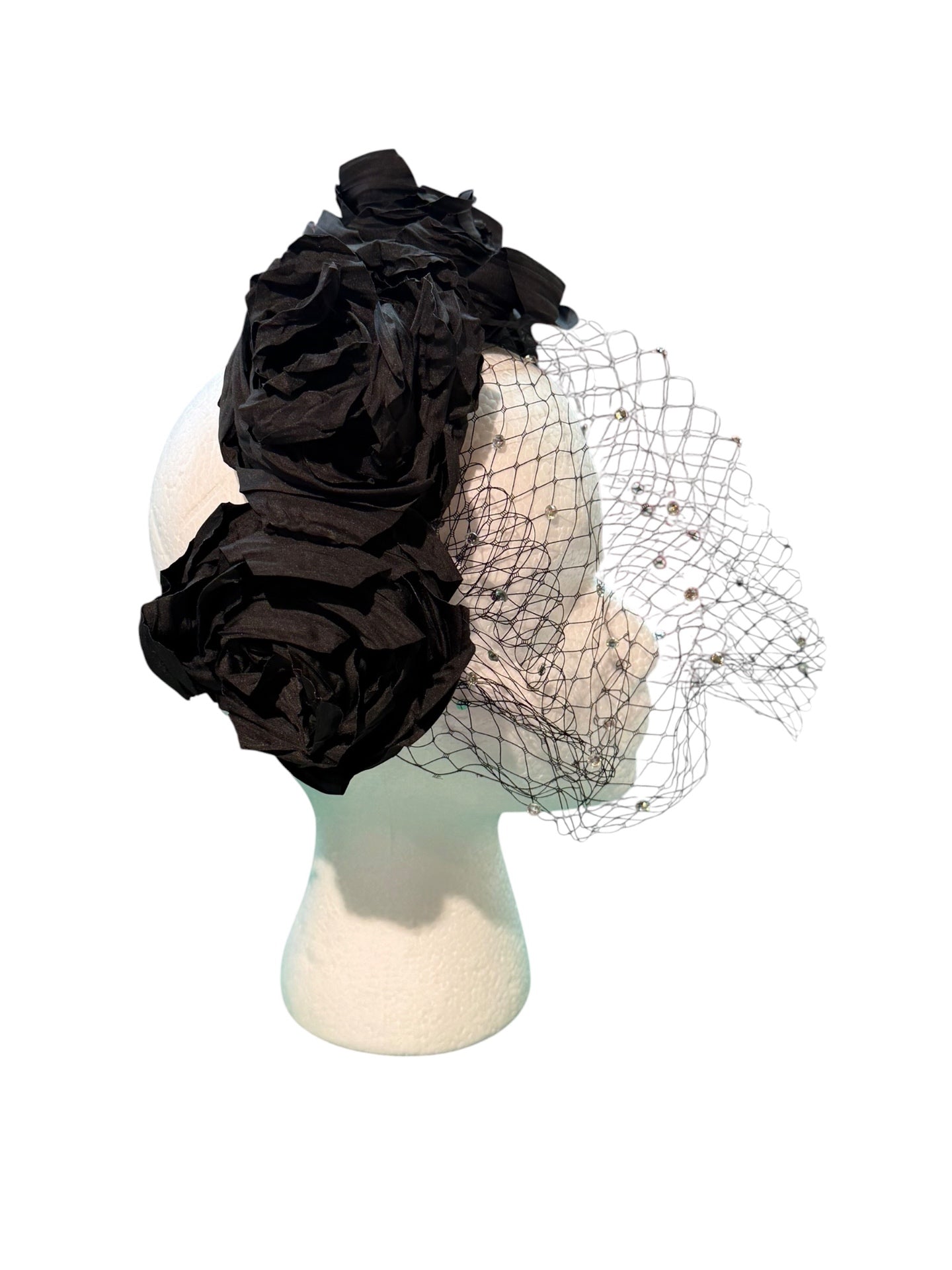 Black Rose Netted Headband
