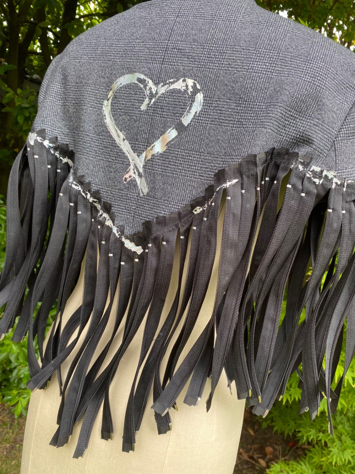 Zip cropped blazer jacket