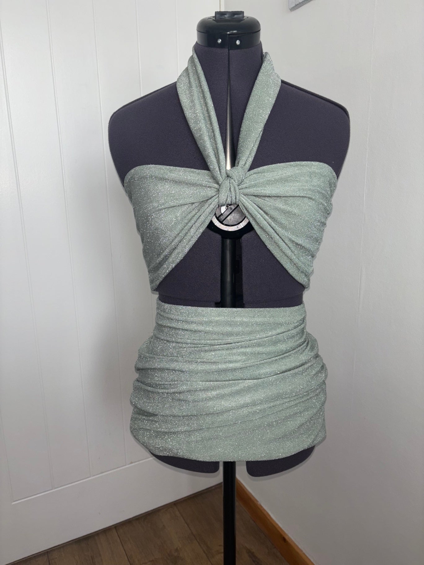two piece bandana top & mini skirt 