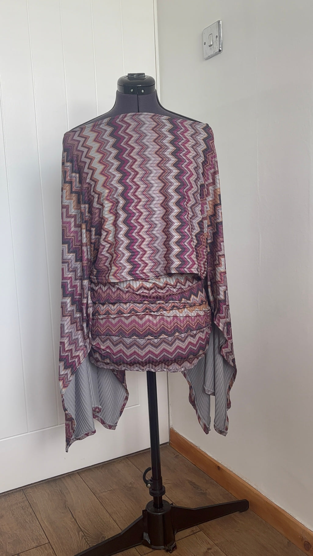 zigzag poncho set 