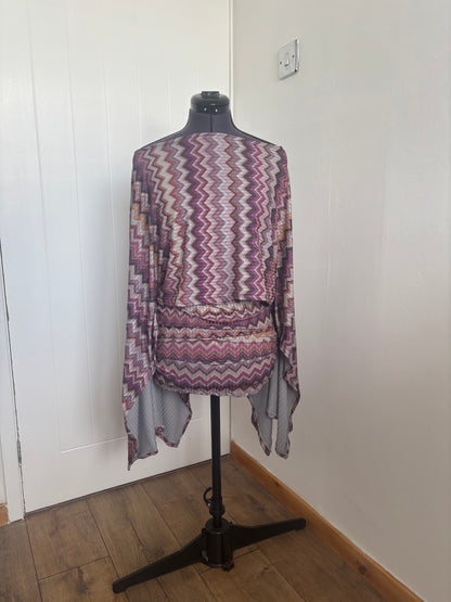 zigzag poncho set 