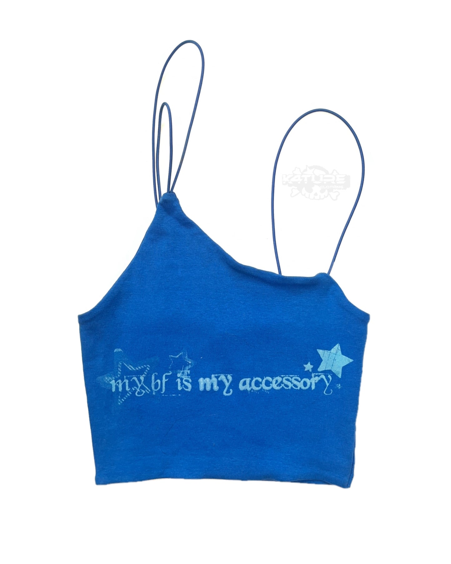 K4TURE blue crop top