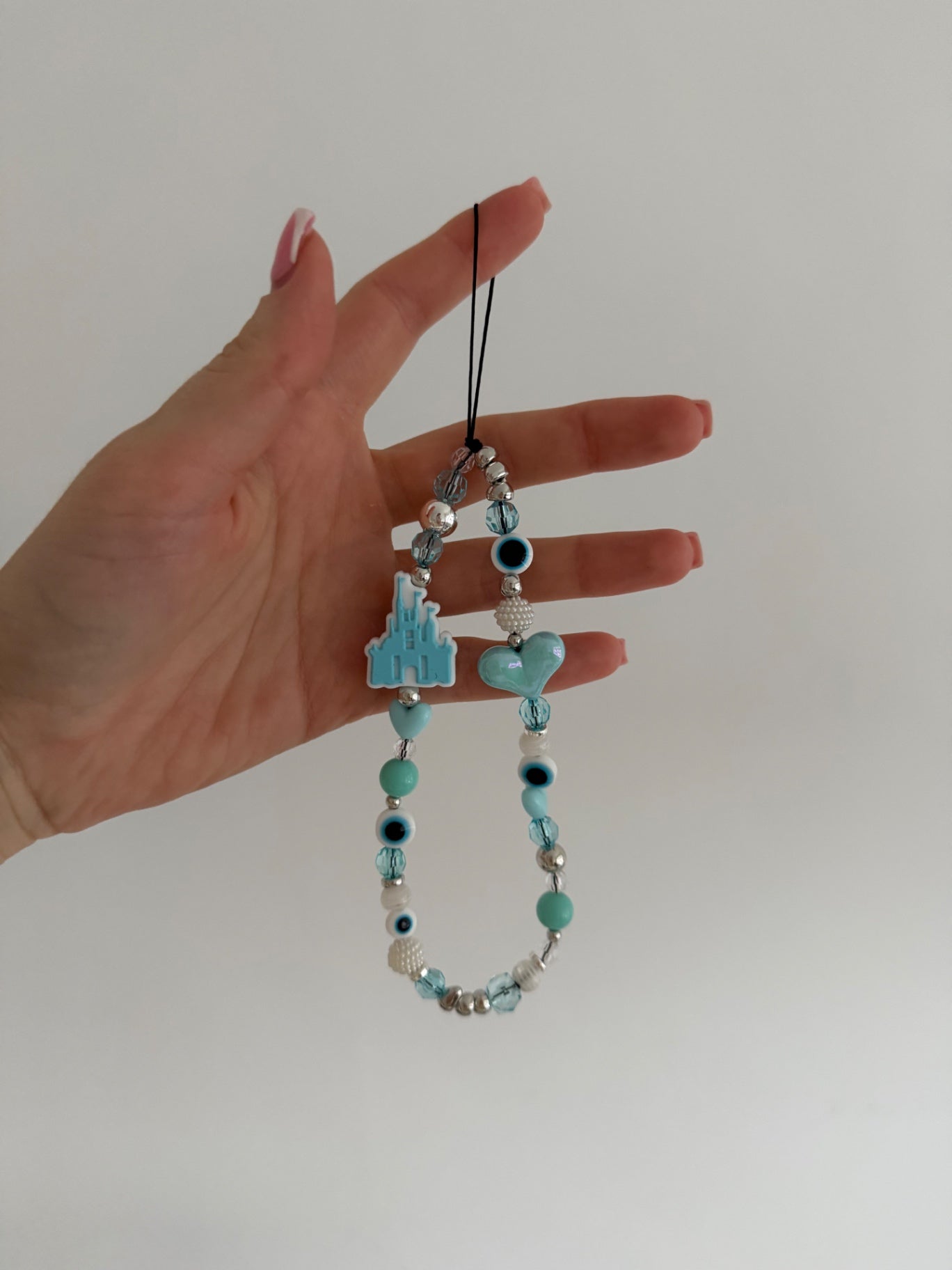 ‘Disney’ phone charm - blue/silver