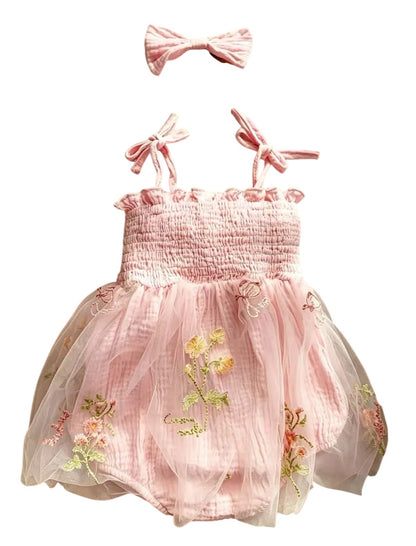6-12m Peach ‘One’ Romper 