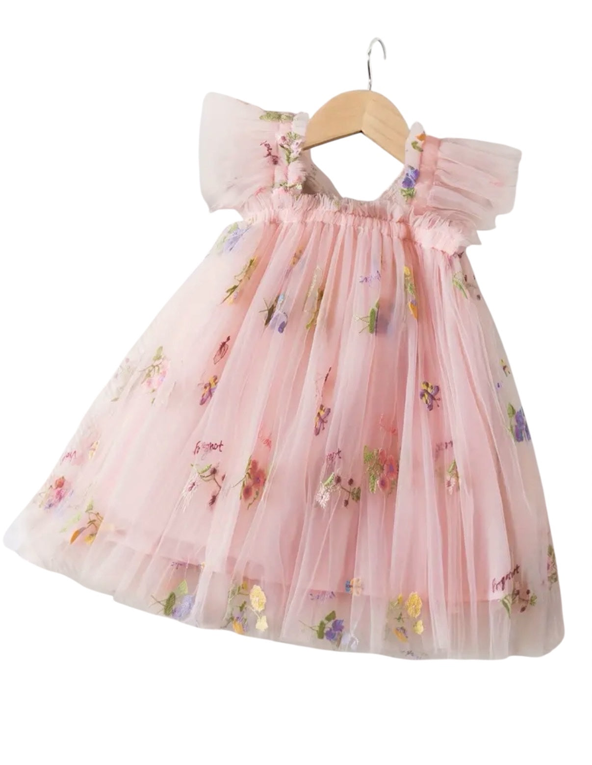 Peachy Winged Dress
