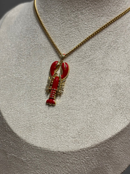 Lobster pendant necklace