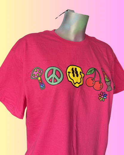 Funky pink t-shirt size medium - THE MAGIC LABEL