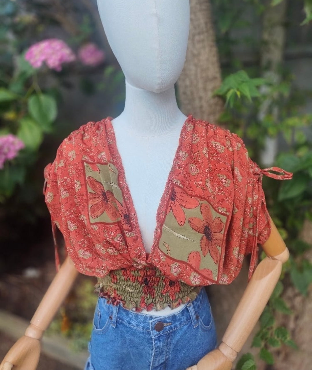 Es Cana Grecian Top - Rust mix