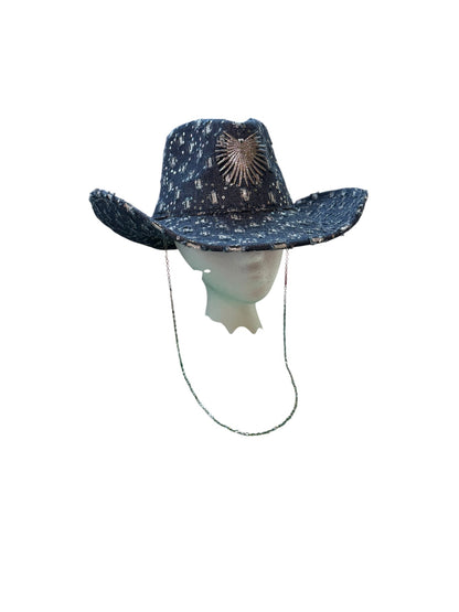 Deco Denim Cowboy Hat Dark