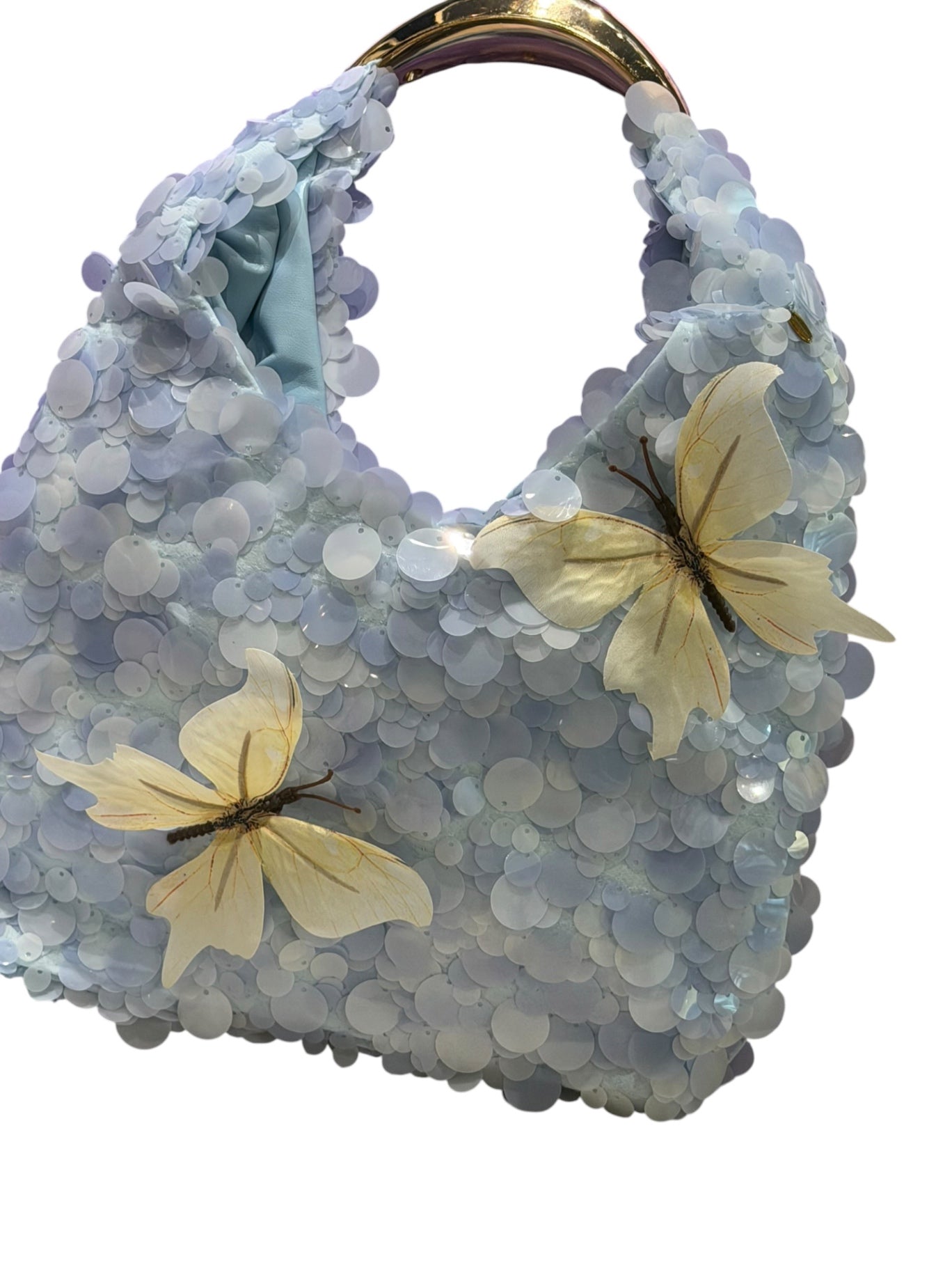  Blue Sequin Butterfly Bag
