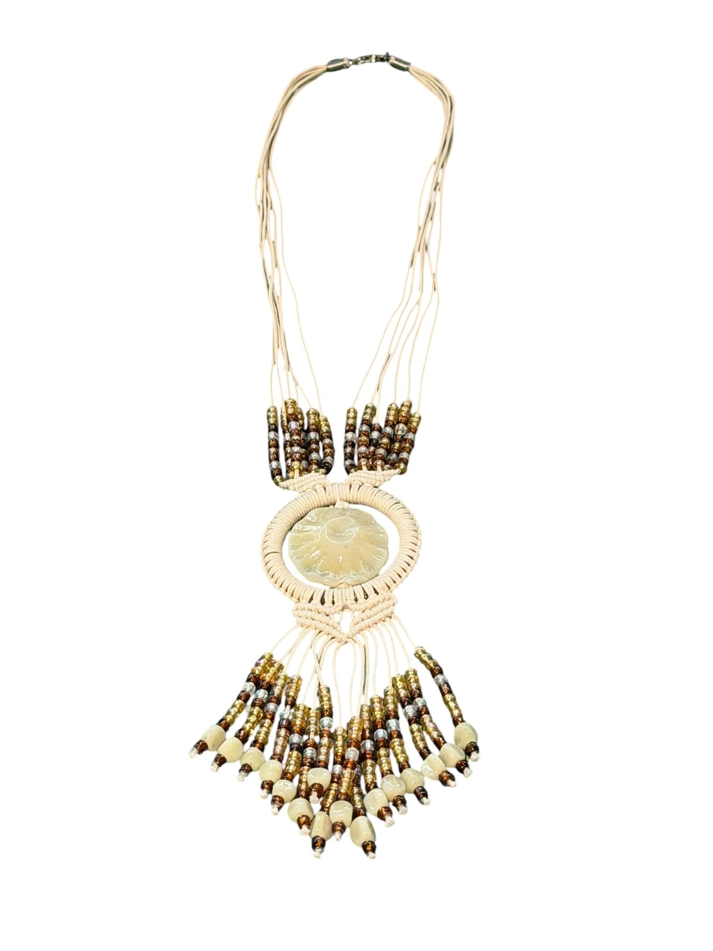 Cream Vintage Fossil Necklace
