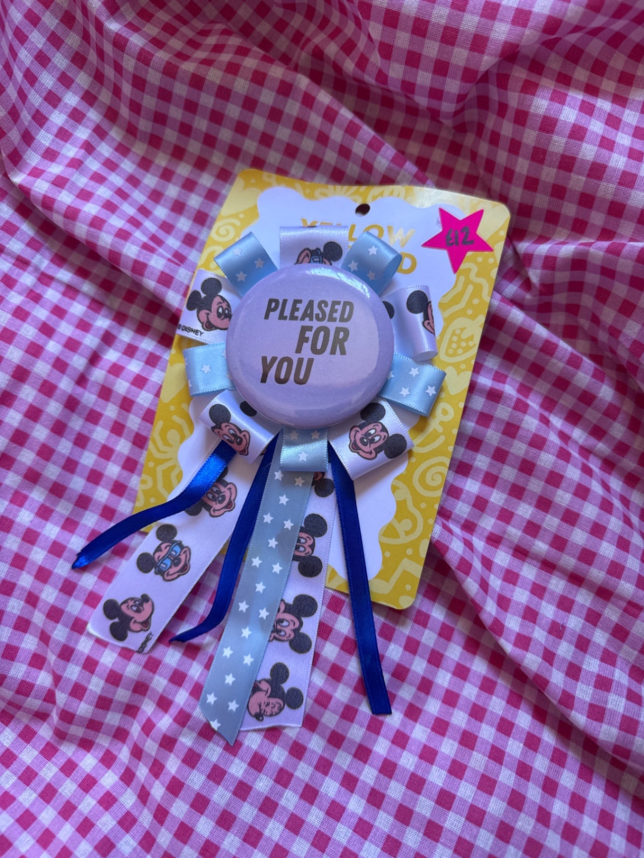 Pleased for you rosette 