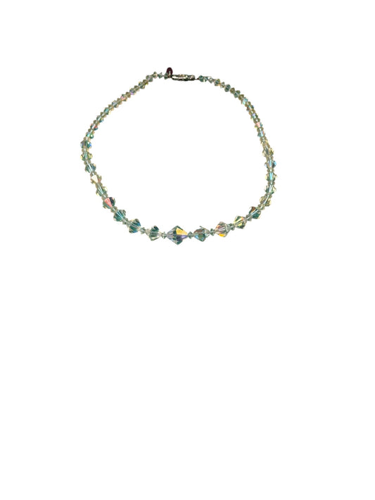 Vintage Austrian Crystal Bead Vintage Collar Necklace
