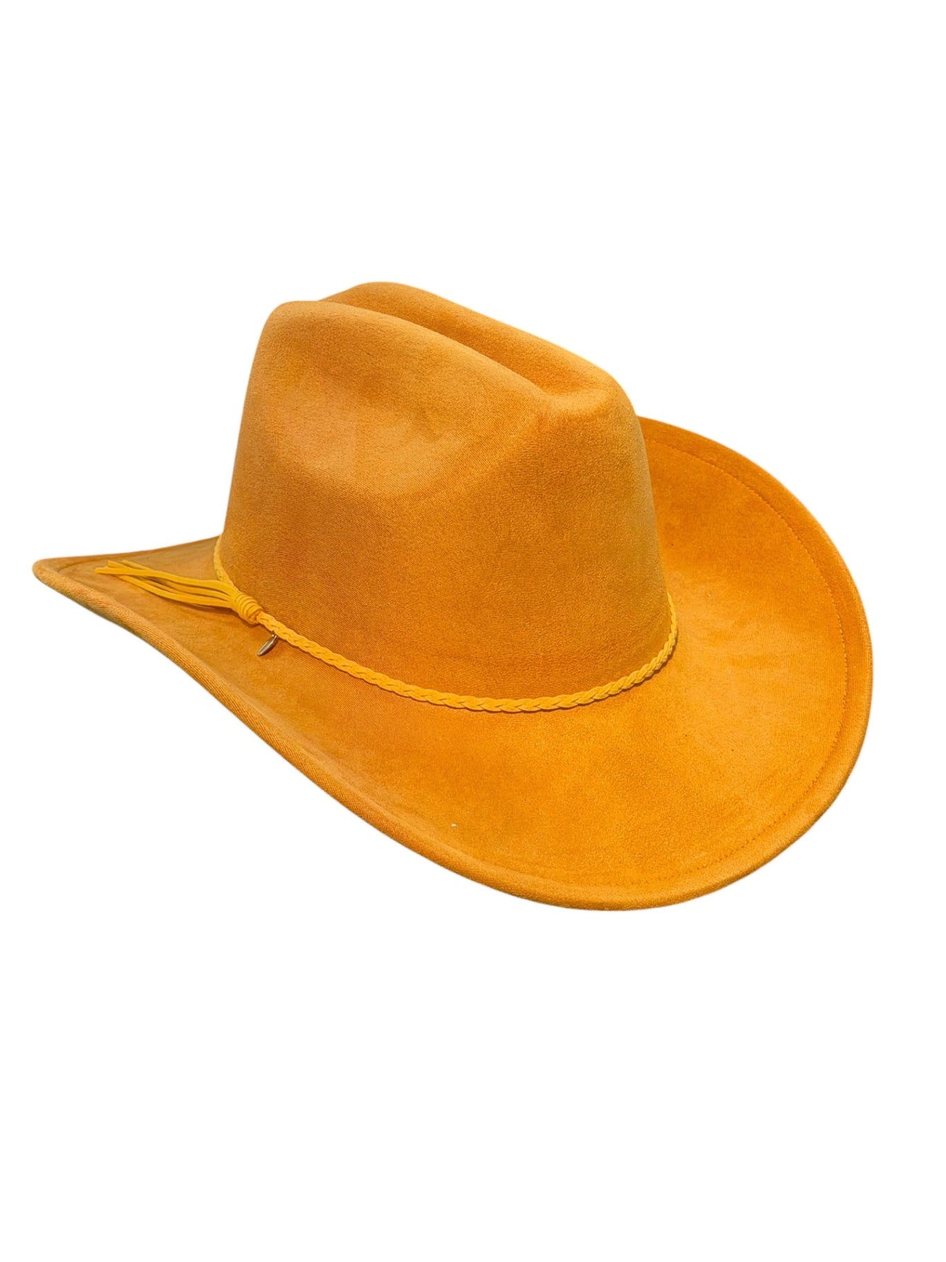 Yellow Suede Style Cowboy Hat Adjustable
