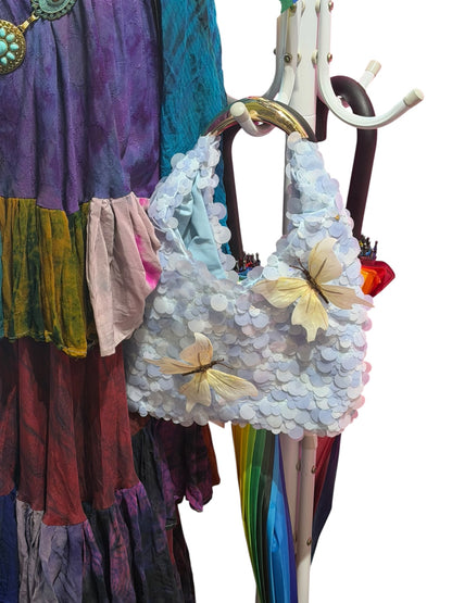  Blue Sequin Butterfly Bag
