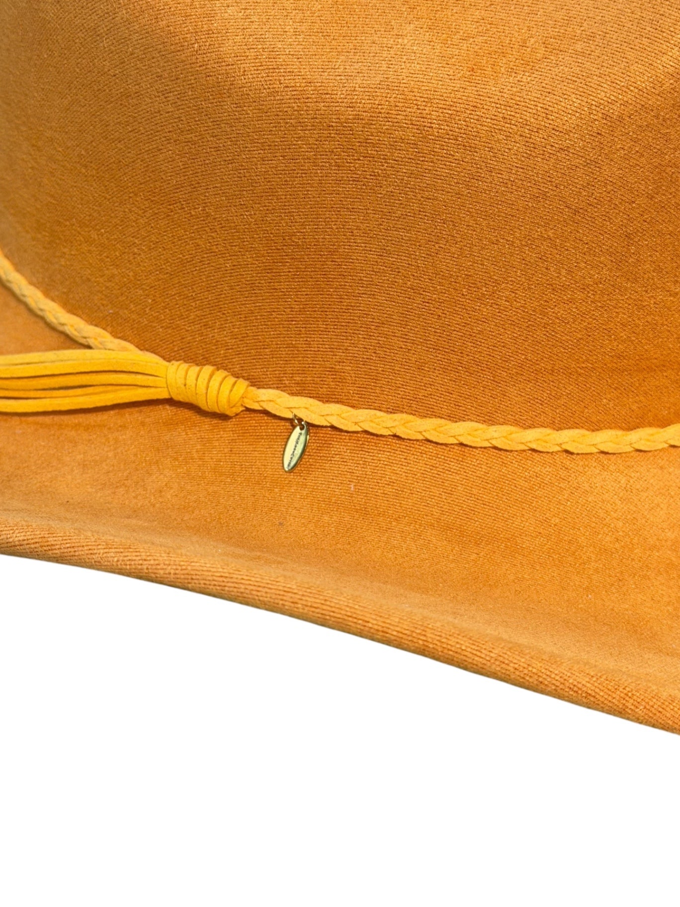 Yellow Suede Style Cowboy Hat Adjustable