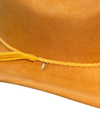 Yellow Suede Style Cowboy Hat Adjustable