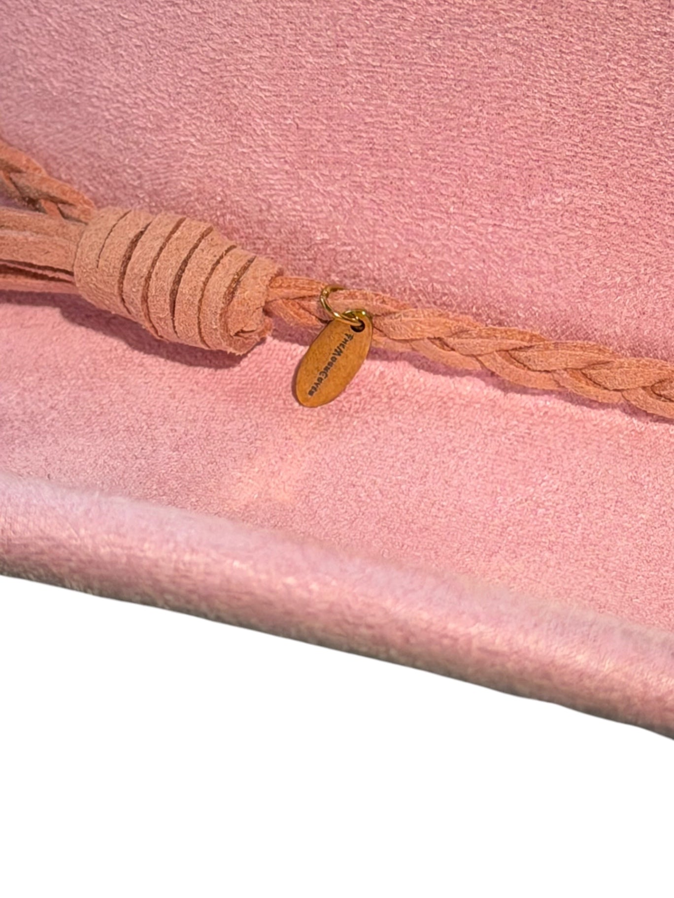 Pink Suede Style Cowboy Hat Adjustable