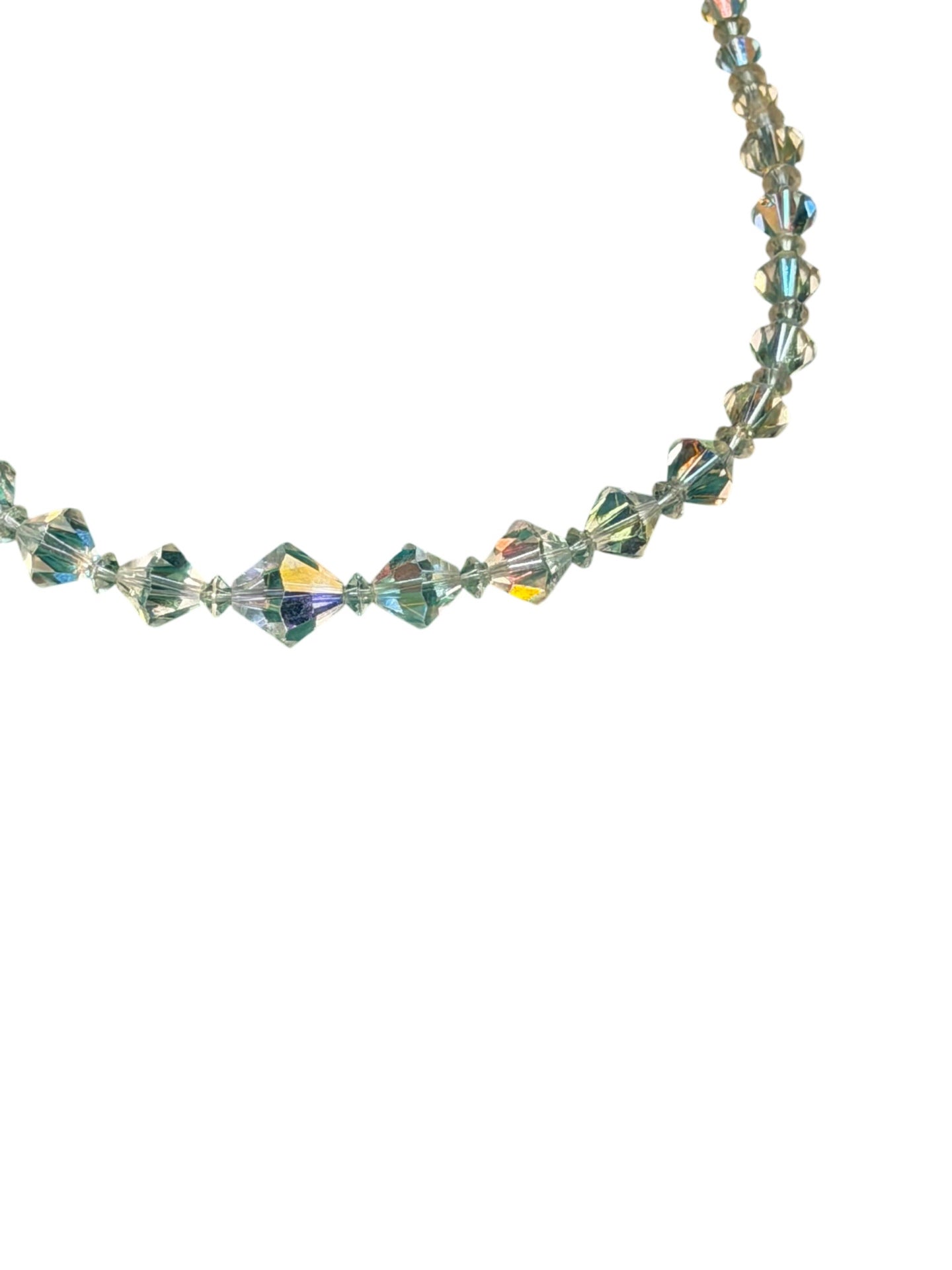 Vintage Austrian Crystal Bead Vintage Collar Necklace