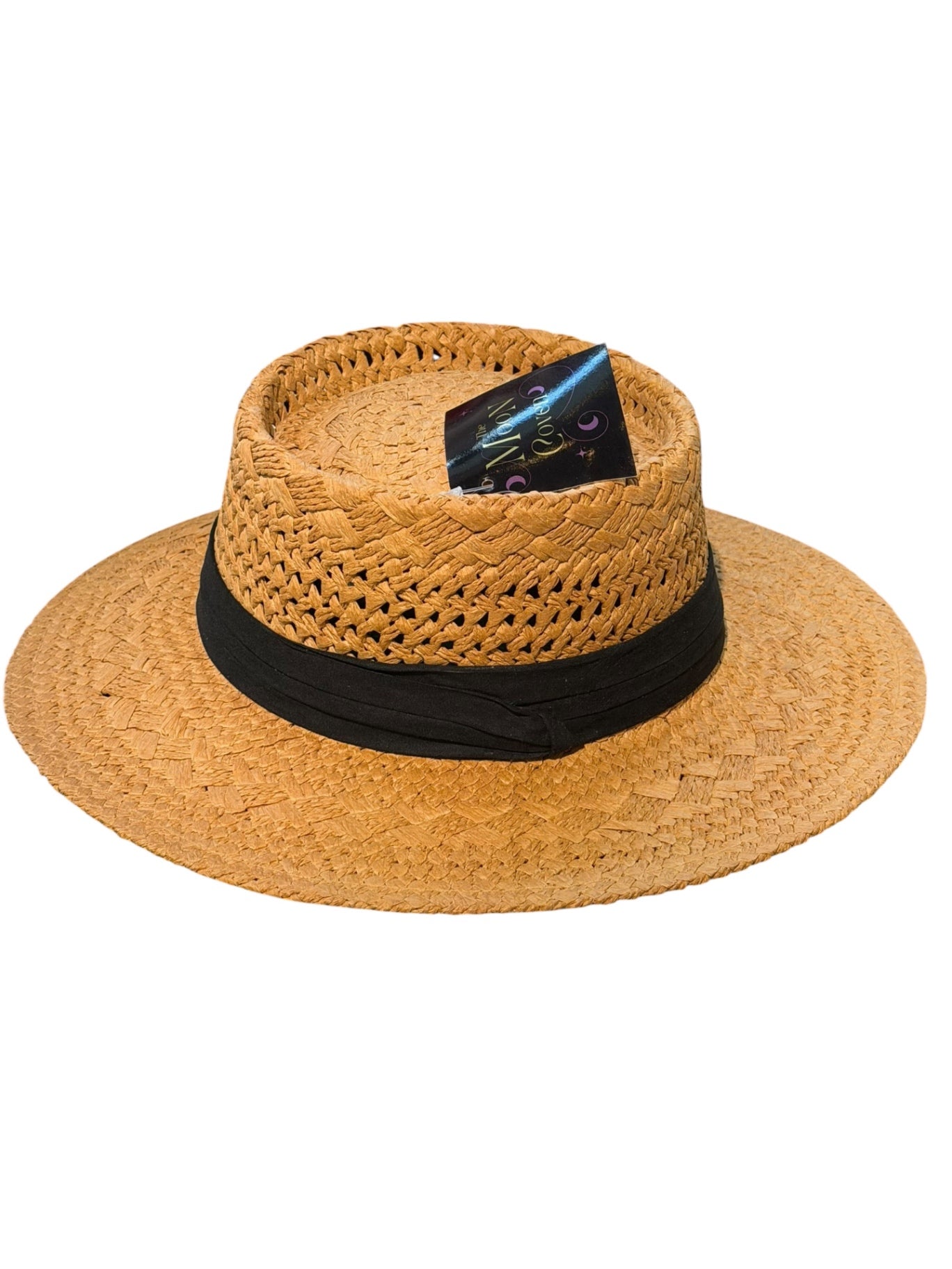 Straw bowler Hat Adjustable 
