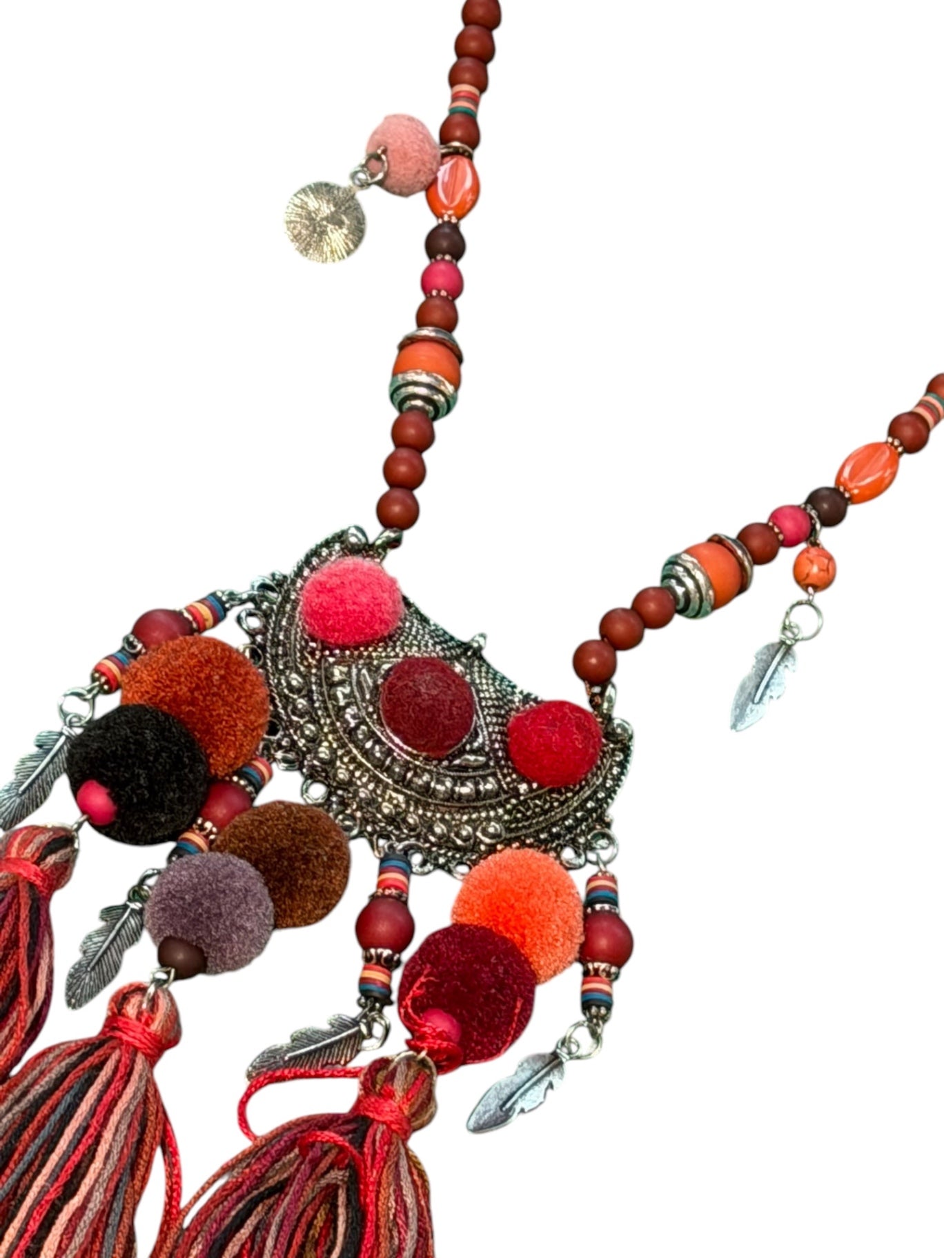 Vintage Ethnic Tassel Necklace 