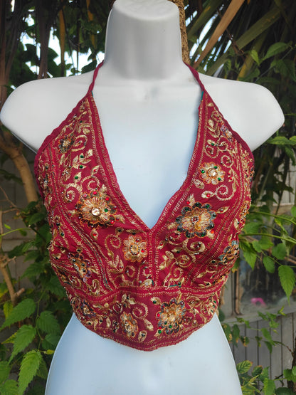 Halter neck top / Jewel Bralette - one size