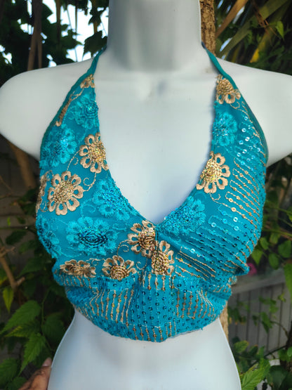 Halter neck top/ Jewel Bralette