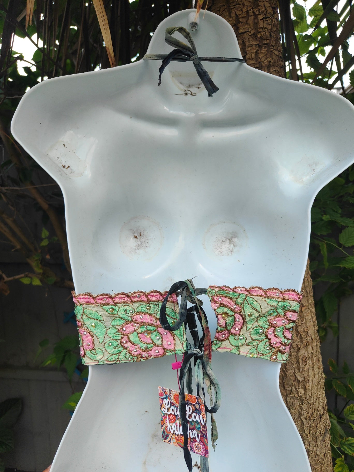 Halter Jewel Bralette Top