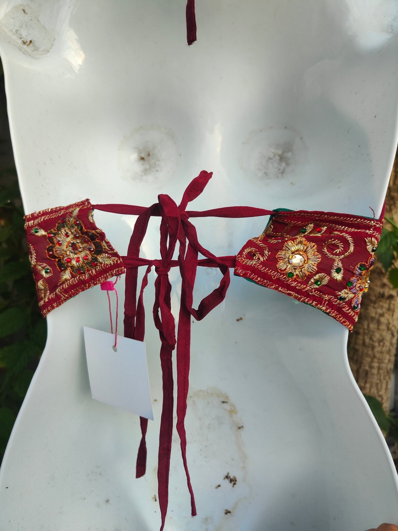 Halter neck top / Jewel Bralette - one size