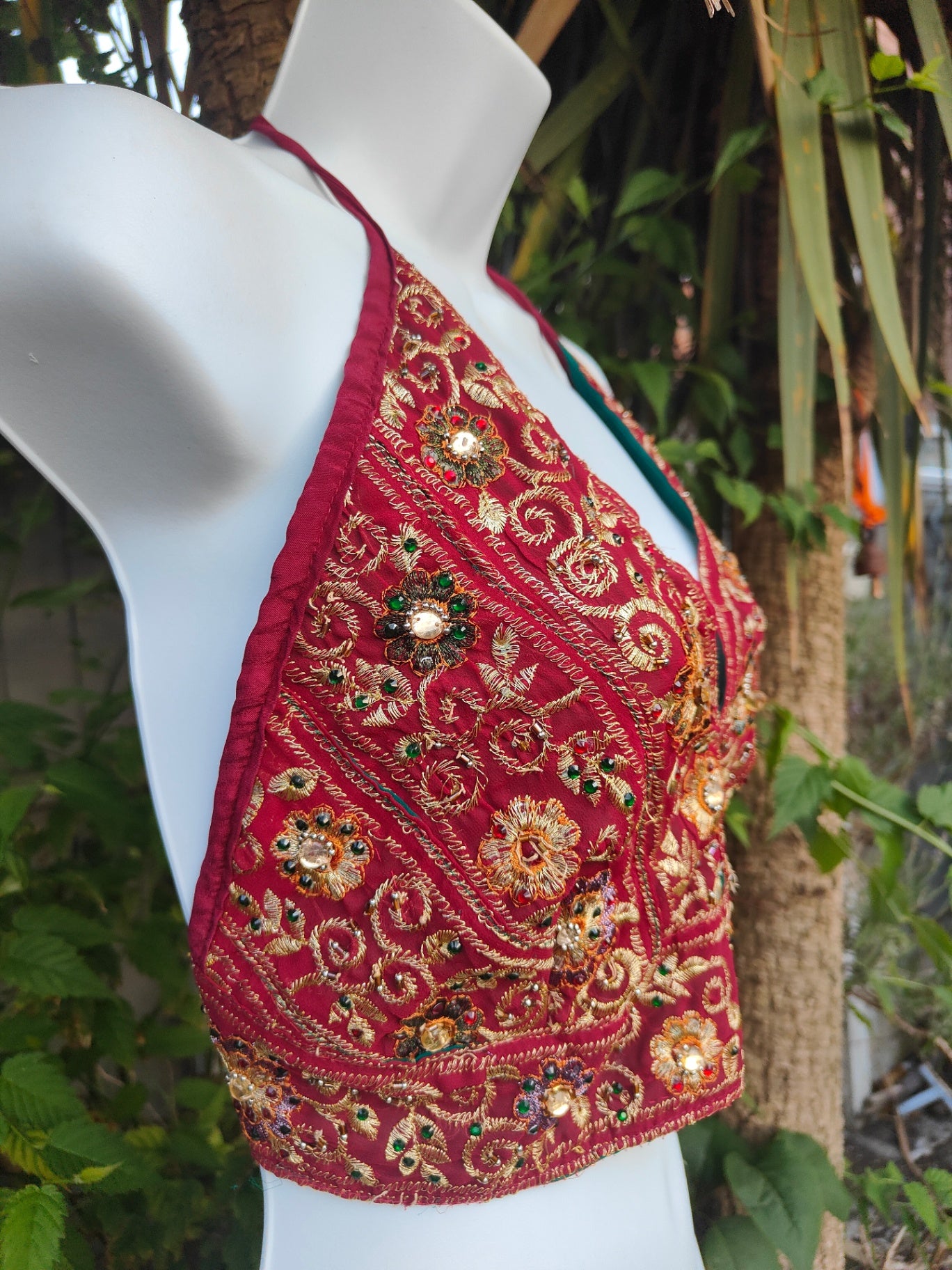 Halter neck top / Jewel Bralette - one size