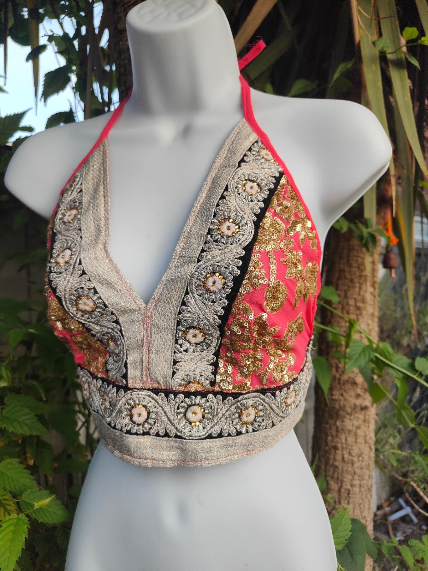 Halter Jewel Bralette Top