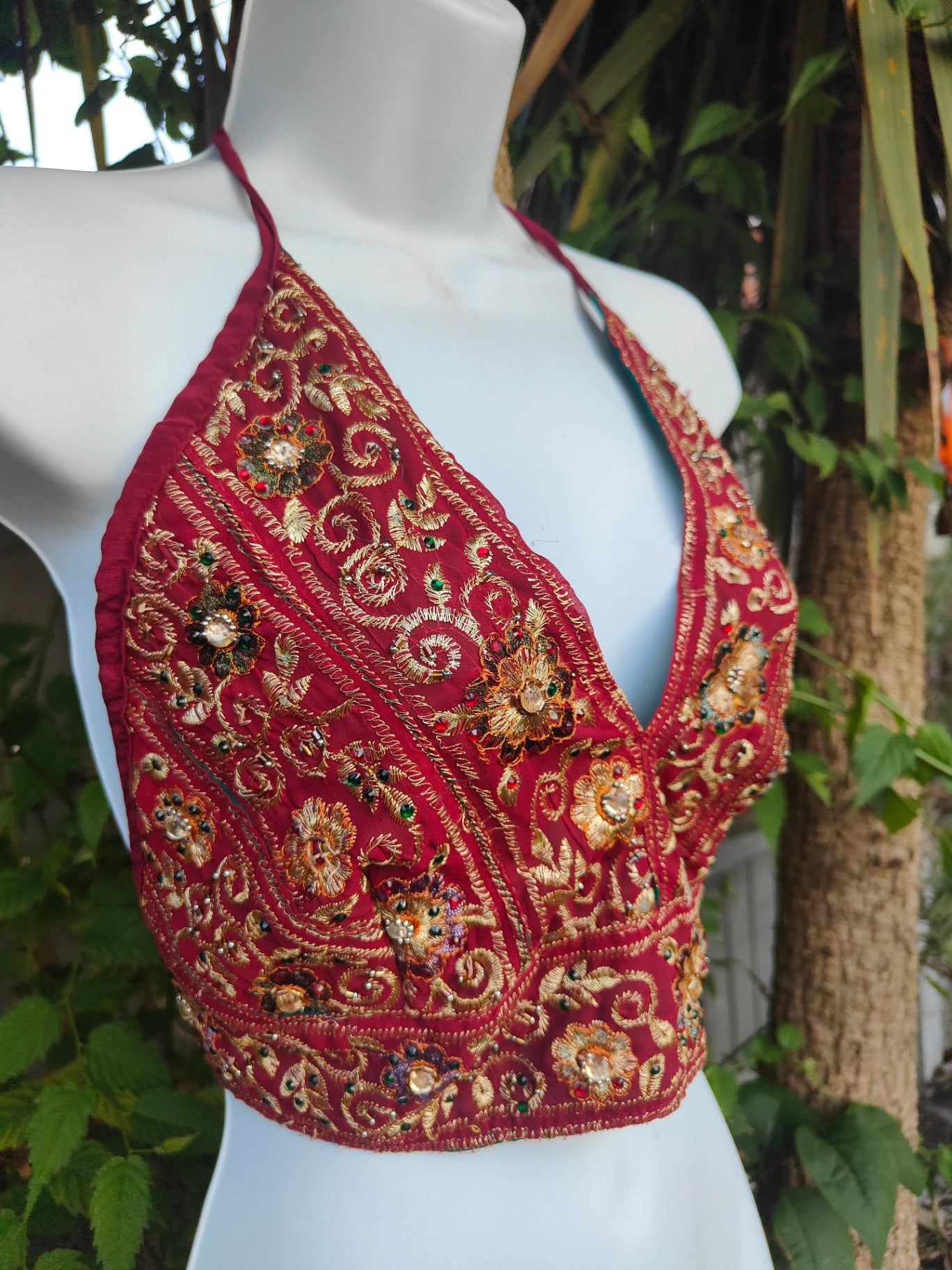 Halter neck top / Jewel Bralette - one size