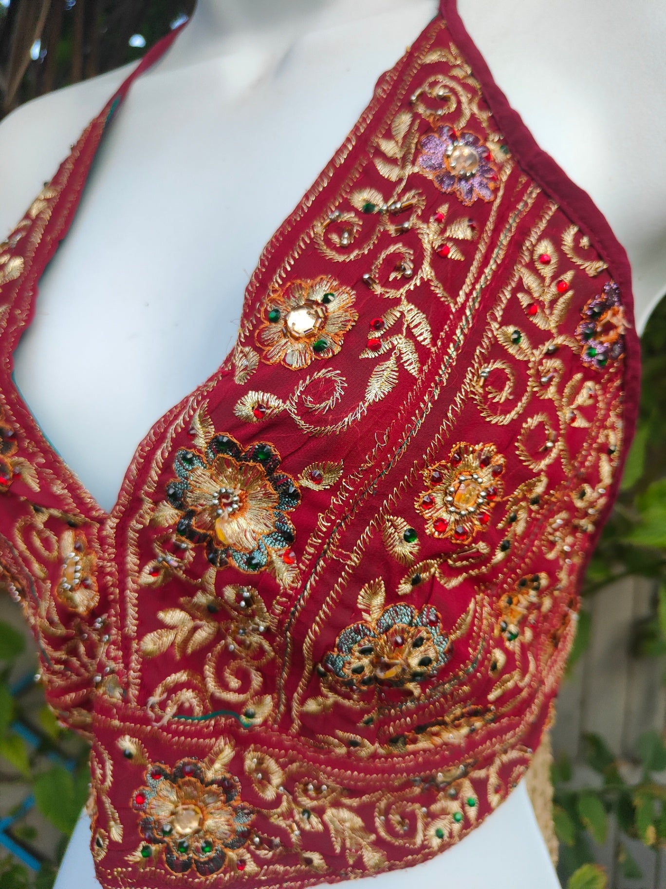 Halter neck top / Jewel Bralette - one size