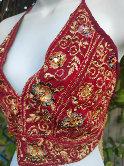 Halter neck top / Jewel Bralette - one size
