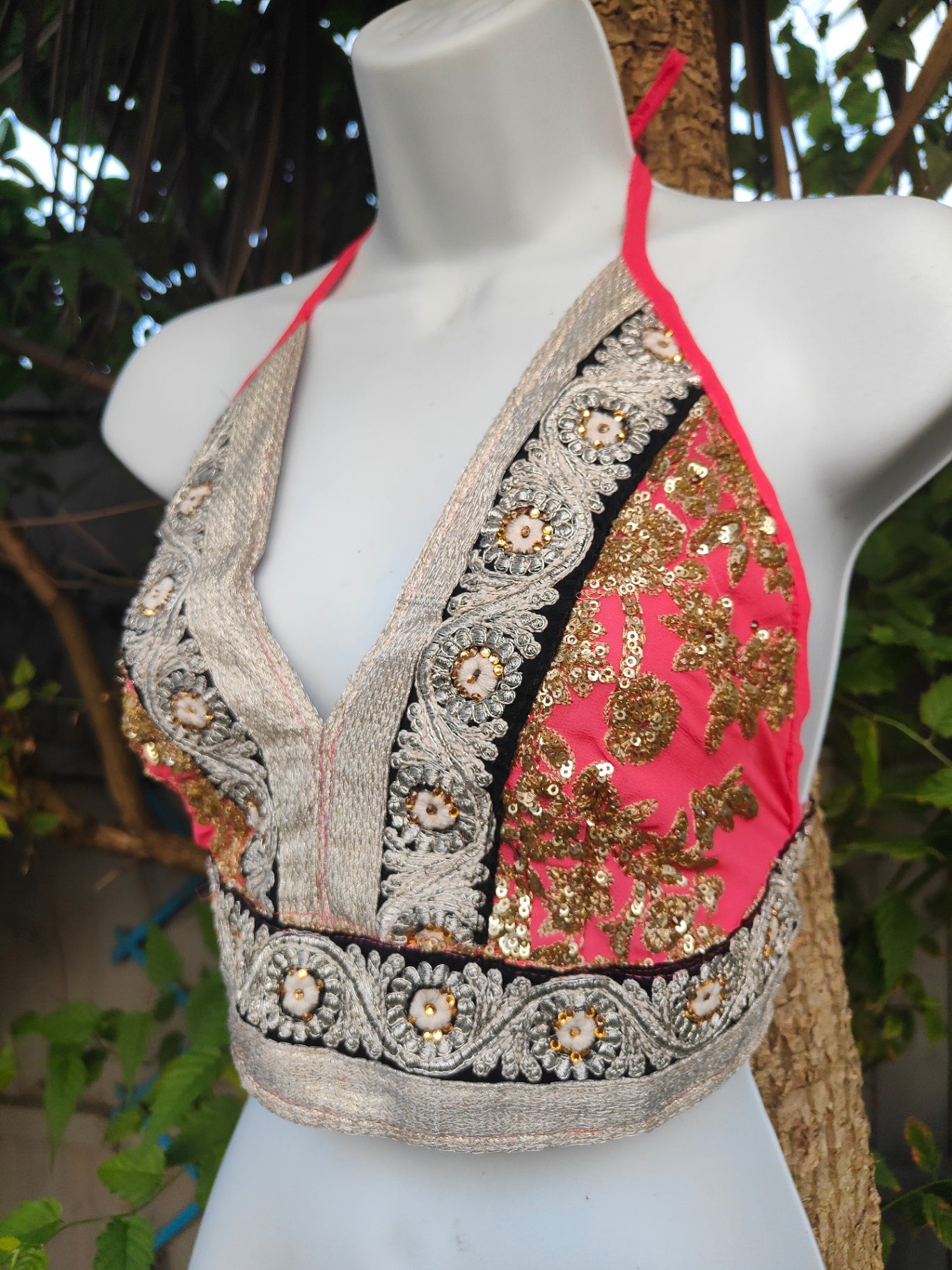 Halter Jewel Bralette Top