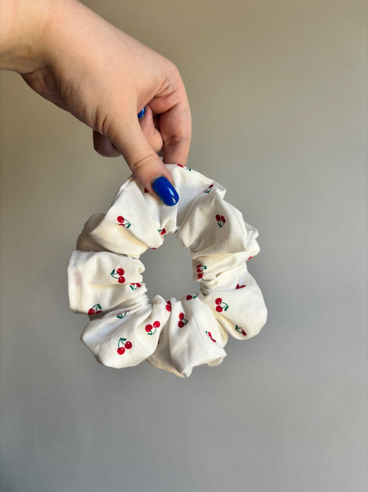 Medium Cherry Scrunchie