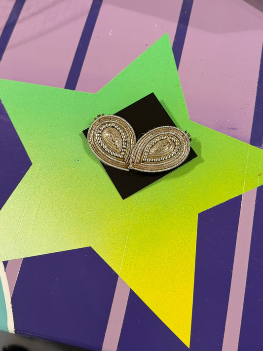 Moroccan Shoe Clip Silver