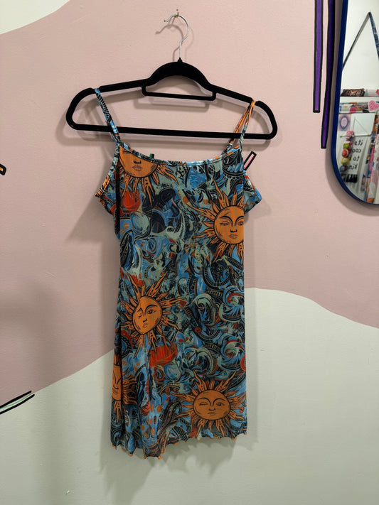 Green Sun Slip Dress