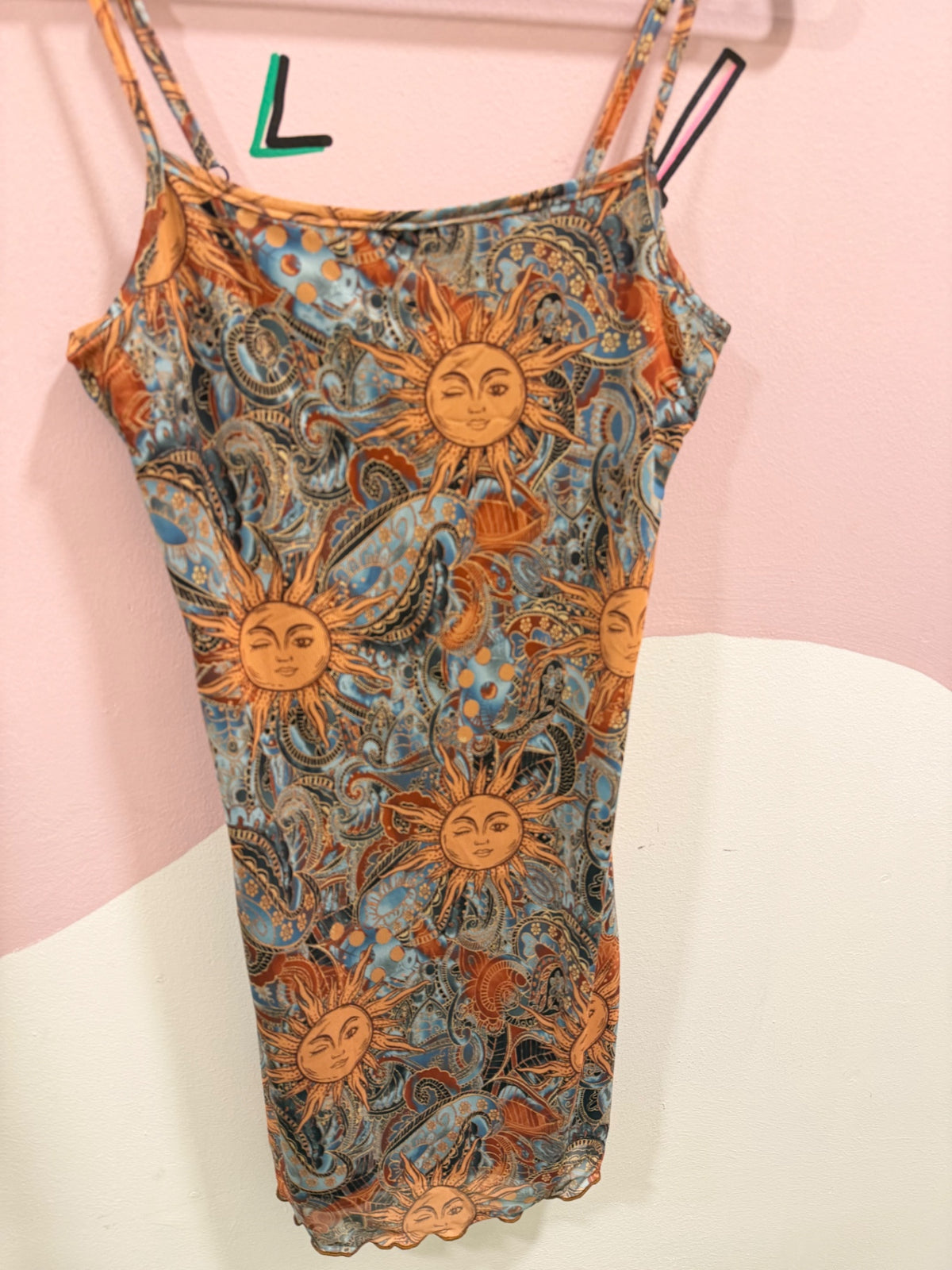 Blue Sun Slip Dress