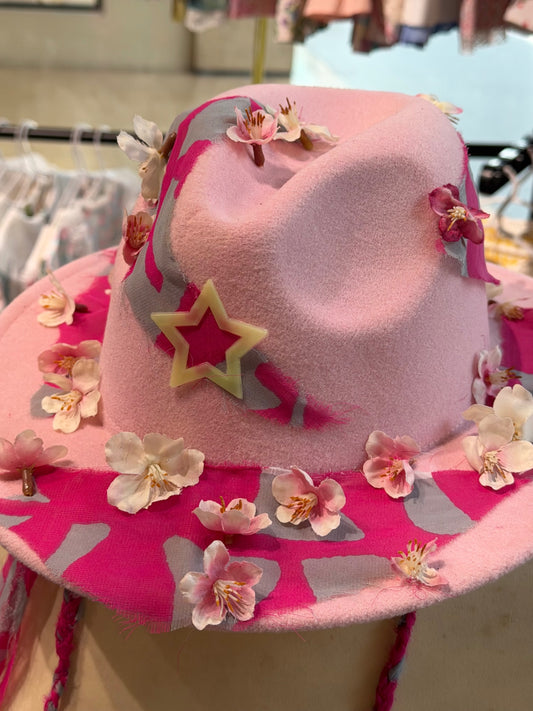 Pink Hippy Fedora