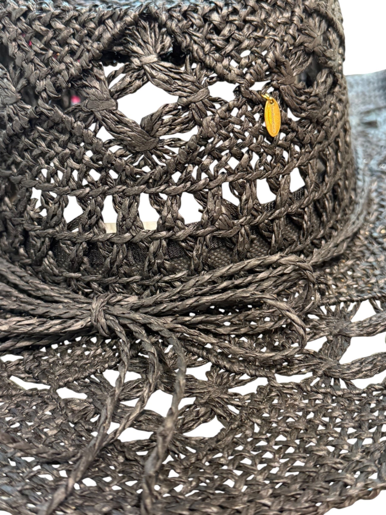 Conch Shell Beach Hat black Silver