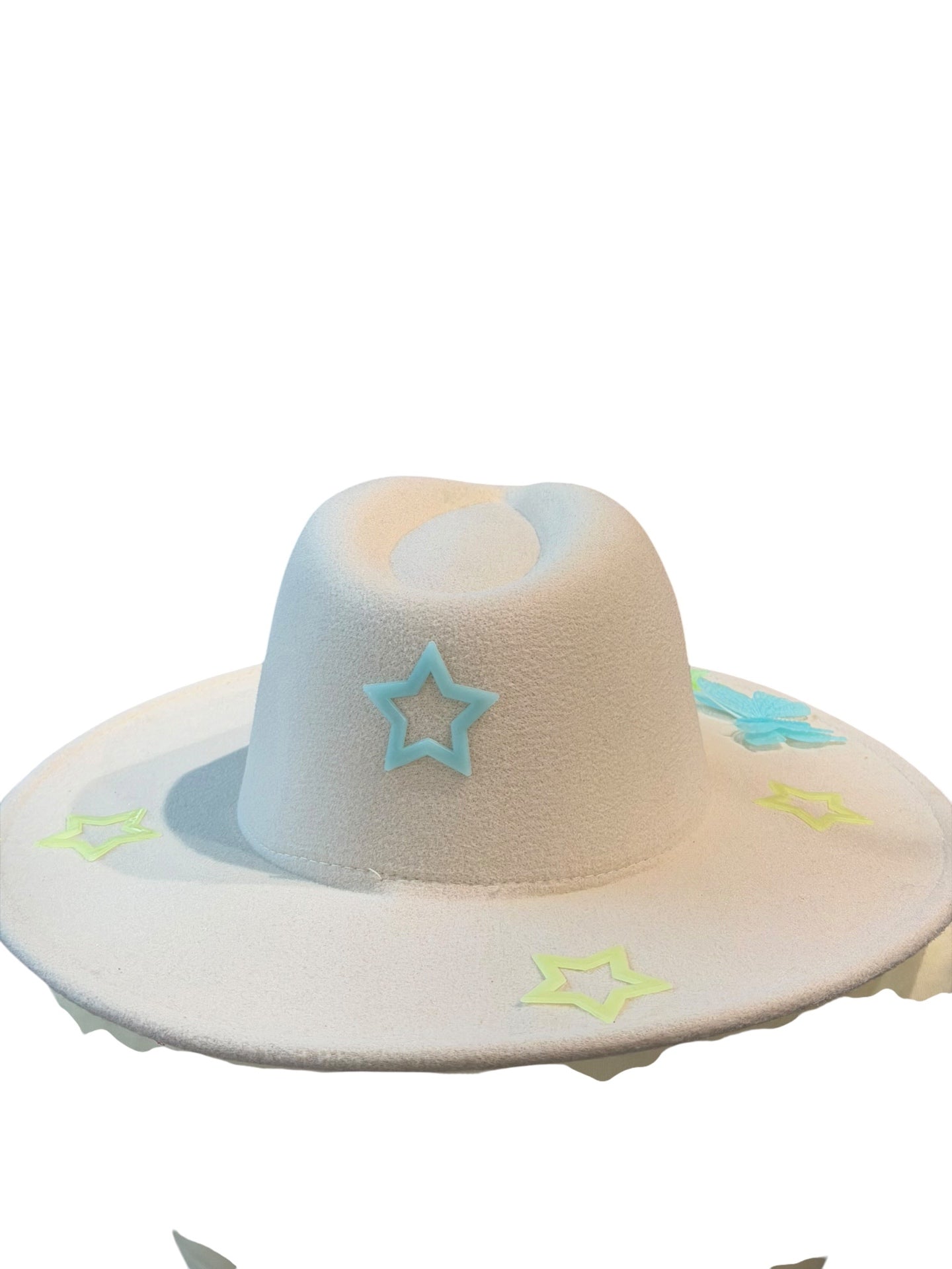 Glow in the Dark Rave Fedora Hat