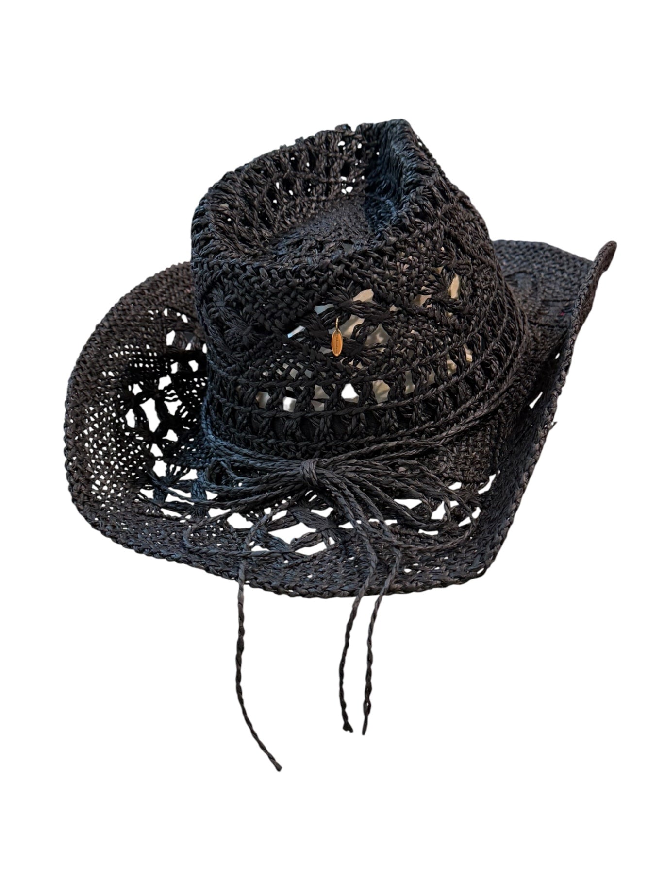 Conch Shell Beach Hat — Black Gold