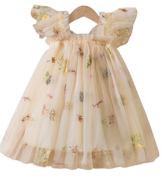 3/4yrs Forget Me Knot Cream Fairy Dress