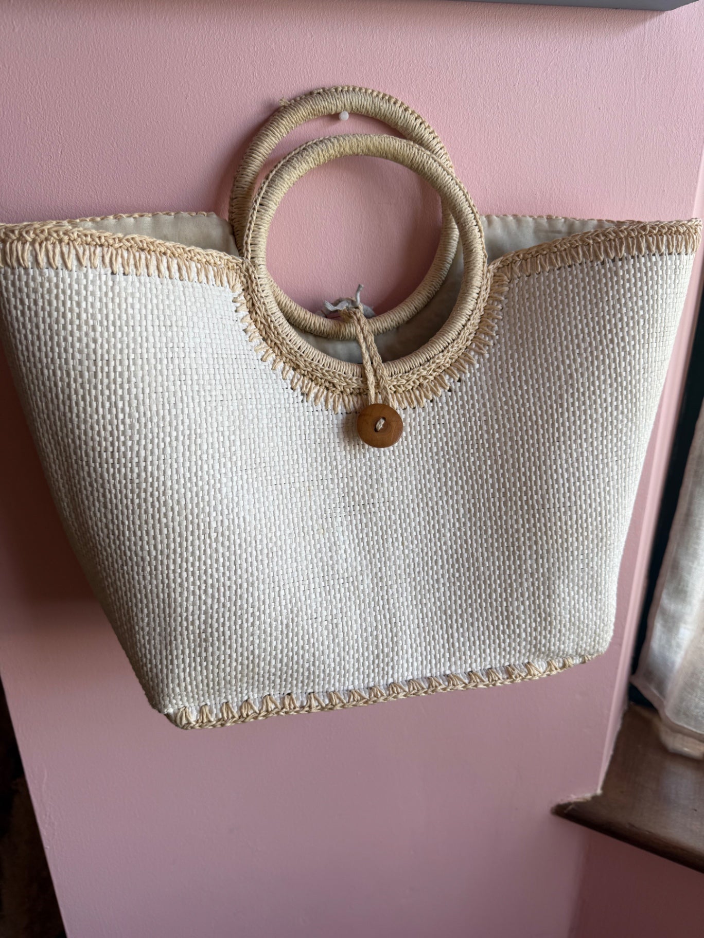 Preloved Dream Catcher Basket Bag 