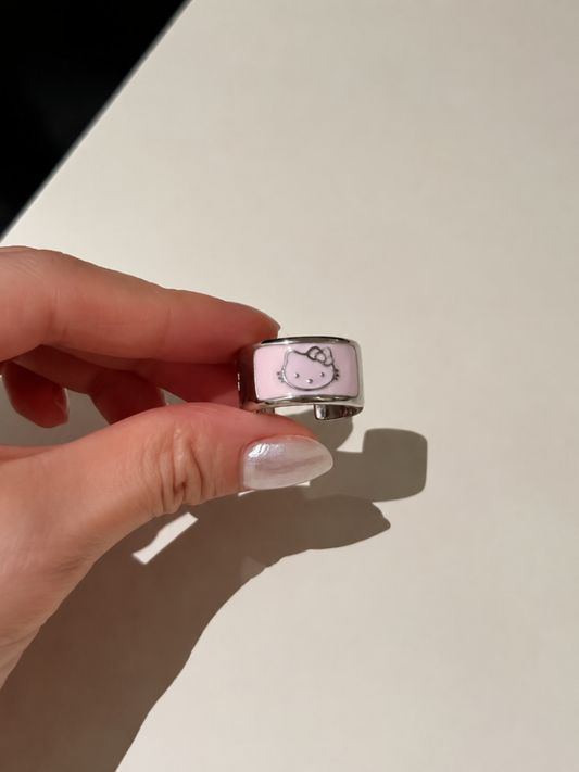 Hello Kitty Pink Band Ring